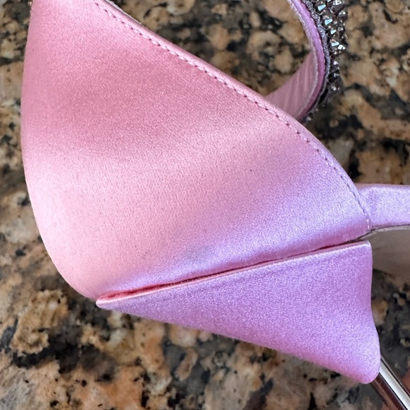 Alexander McQueen Crystal Strap Sandals in Pink - Picture 11 of 13